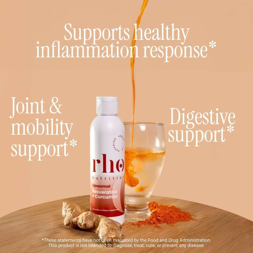 Rho Nutrition - Cellular Health Essentials Bundle – Liquid Liposomal Supplements for Healthy Aging & Cellular Support - NAD+, Curcumin + Resveratrol, & Glutathione (3 Pack) - Image 5