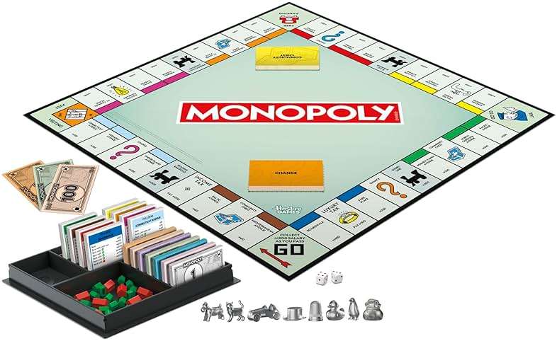 Monopoly Board Game | Classic Game with Storage Tray and Larger Tokens | Ages 8+ | 2 to 6 Players | Family Games for Kids and Adults | Kids Gifts - Image 13