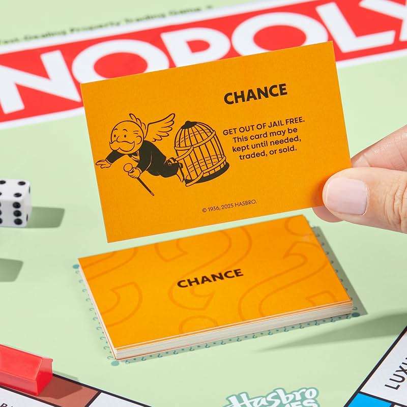 Monopoly Board Game | Classic Game with Storage Tray and Larger Tokens | Ages 8+ | 2 to 6 Players | Family Games for Kids and Adults | Kids Gifts - Image 6
