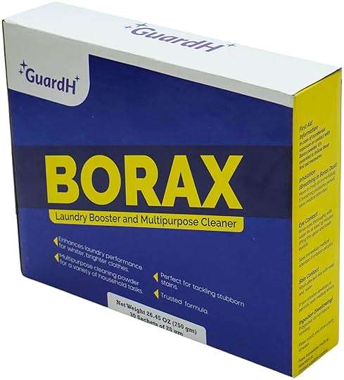 GuardH Borax Multipurpose Cleaner 750g 30 Sachets Natural Mineral Laundry Booster and Household Cleaning Powder for Stains Odor and Grout Eco-Friendly Pre-Measured Cleaning Packs - Image 3