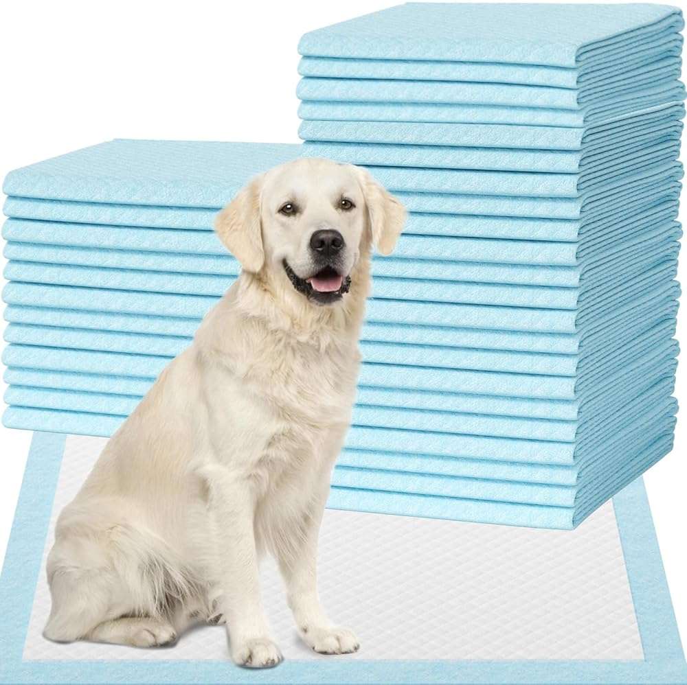 IMMCUTE 7 Layer Dog Pads 30x28 Inch, 30 Count - Super Absorbent Dog Pee Pads Extra Large, Tear-Resistant Thick Disposable Training Pads for Dogs & Cats - Image 1