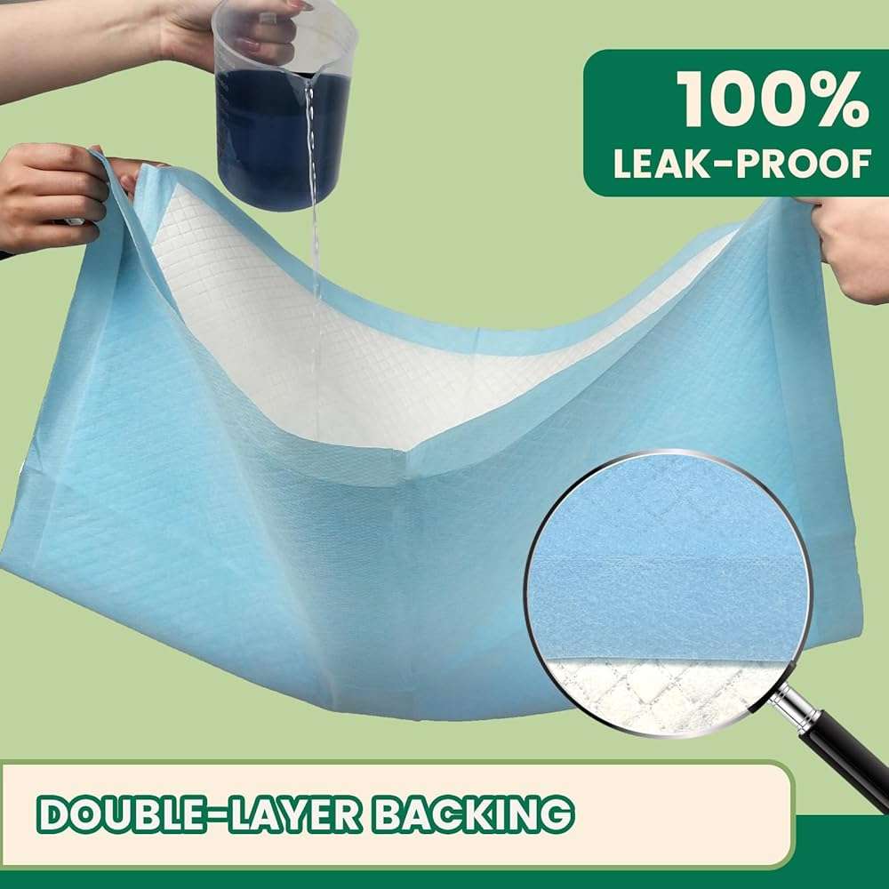 IMMCUTE 7 Layer Dog Pads 30x28 Inch, 30 Count - Super Absorbent Dog Pee Pads Extra Large, Tear-Resistant Thick Disposable Training Pads for Dogs & Cats - Image 3