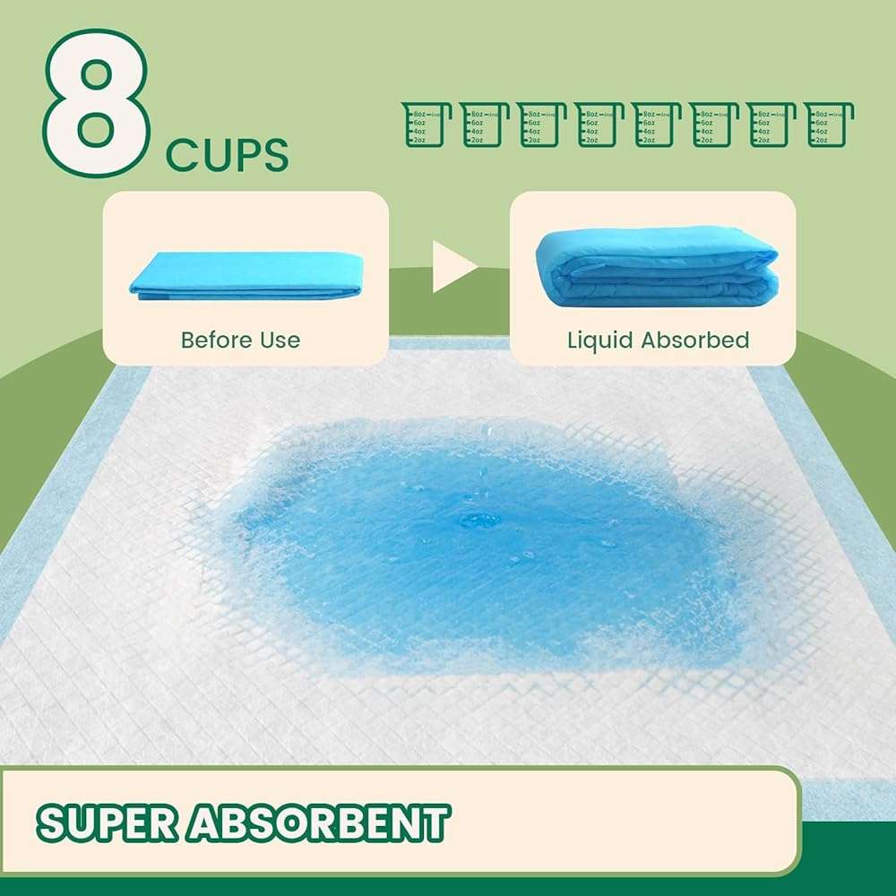 IMMCUTE 7 Layer Dog Pads 30x28 Inch, 30 Count - Super Absorbent Dog Pee Pads Extra Large, Tear-Resistant Thick Disposable Training Pads for Dogs & Cats - Image 4