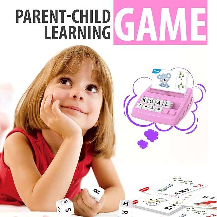 Yolscue Montessori Matching Letter Games,Educational Toys for 3-8 Year Olds Boys Girls,Alphabet Learning Toys for Kids Ages 3-8 Years,Birthday Party Gifts for 3-8 Year Olds Boys Girls(Pink) - Image 4