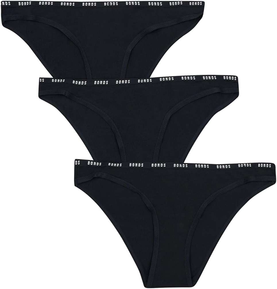 Bonds Women's High-cut Bikini Panties 3-pack – Stretch Cotton-blend, Soft Everyday Comfort - Image 1