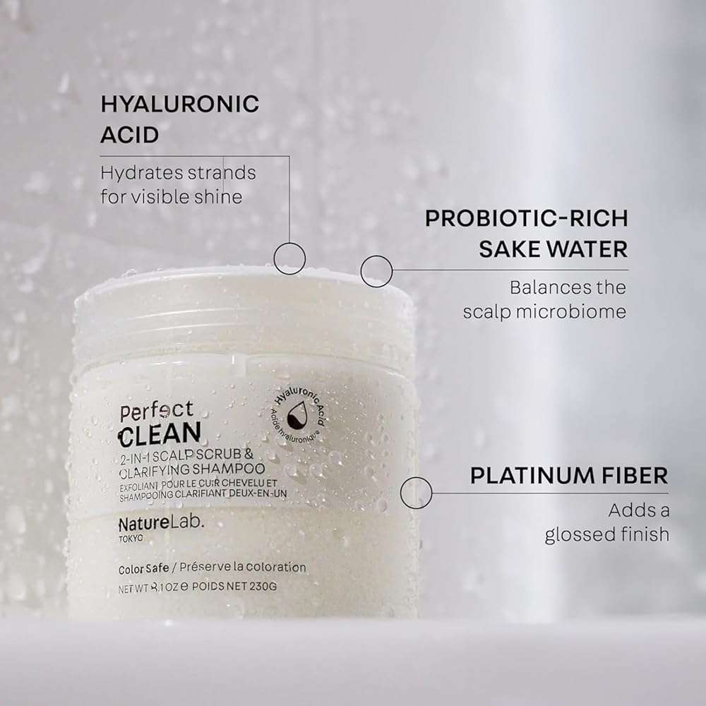 NATURELAB. TOKYO Kiseki Molecular Repair Leave-In Hair Masque & Perfect Clean Clarifying Scalp Scrub - Image 8
