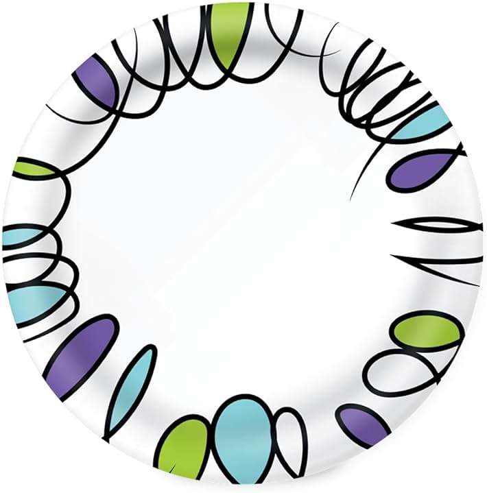 Amazon Basics Ultra Paper Plates, 8.62 Inch, Disposable, 120 Count, Packaging May Vary - Image 3