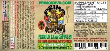 PRIMO KAVA Kava Capsules 1500mg | Authentic Kava Kava from Fiji | Fast Acting Kava Extract | 1500mg of Kavalactones | Adaptogenic Experience | Certified 3rd Party Testing - Image 6