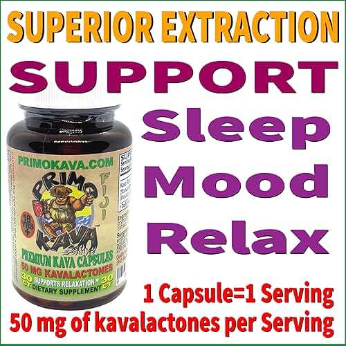 PRIMO KAVA Kava Capsules 1500mg | Authentic Kava Kava from Fiji | Fast Acting Kava Extract | 1500mg of Kavalactones | Adaptogenic Experience | Certified 3rd Party Testing - Image 7