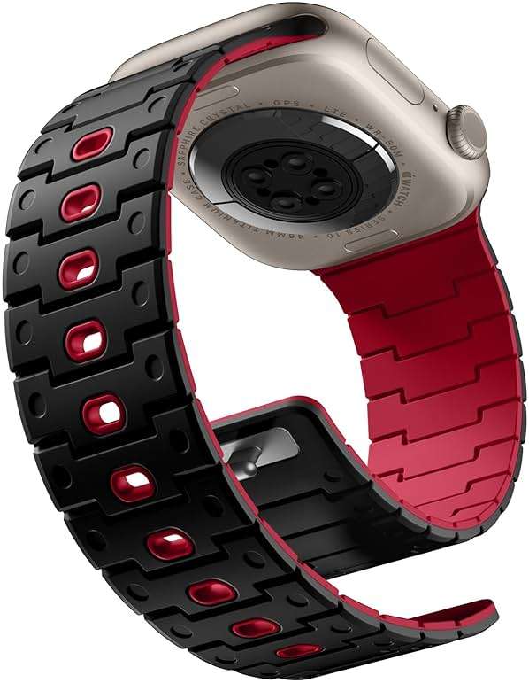 Bandletic Magnetic Watchband + Sport Rugged Strap Compatible with Apple Watch Ultra 2/Ultra Band 49mm - Waterproof Strap for for iWatch Series SE2/SE/10/9/8/7/6/5 46mm 45mm 44mm 42mm (Series 3/2/1) - Image 2