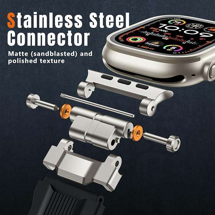 Bandletic Magnetic Watchband + Sport Rugged Strap Compatible with Apple Watch Ultra 2/Ultra Band 49mm - Waterproof Strap for for iWatch Series SE2/SE/10/9/8/7/6/5 46mm 45mm 44mm 42mm (Series 3/2/1) - Image 7