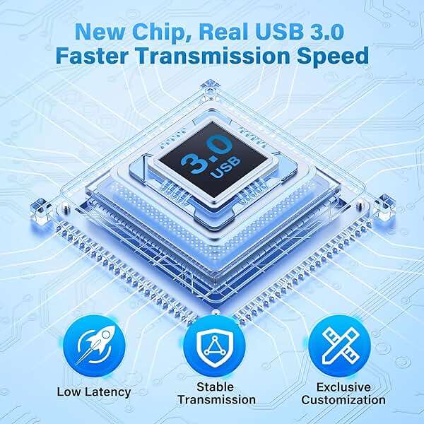 Audio Video Capture Card for Broadcasting,4K HDMI to USB C Capture Card with USB A 3.0 Adapter,1080P 60FPS, Work with iPad Mac OS Windows, Camera/Xbox/PS5/PC/OBS/DVDs,DSLR for Streaming - Image 3