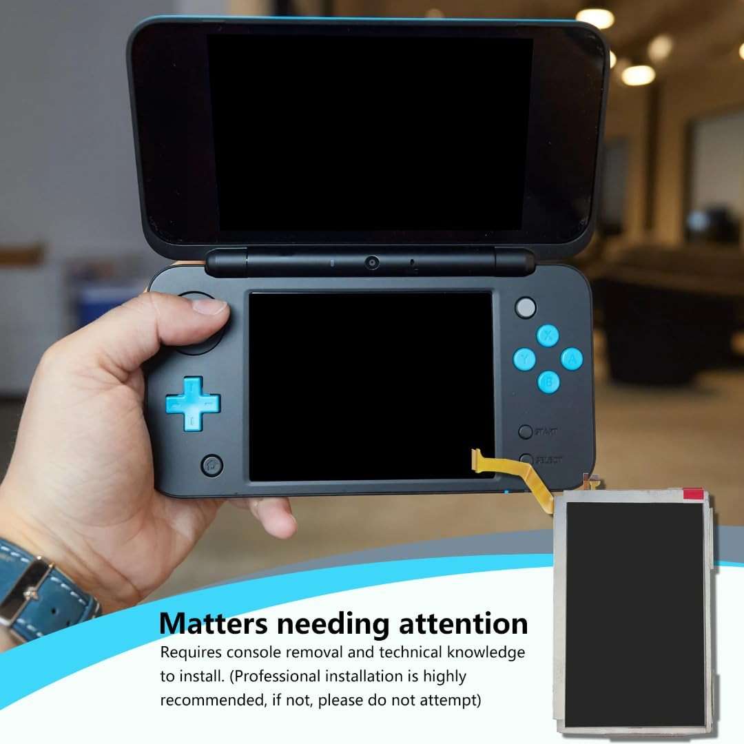 SUNJCO Upgraded Upper Top LCD Screen Display Replacement Fit for New Nintendo 3DS XL 2015 - Image 5