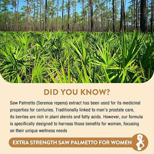 Gesundgeist Saw Palmetto for Women Hair Loss - DHT Blocker with 5-in-1 Blend for Hair Growth, Skin & Nails, Urinary Wellness - Extra Strength Saw Palmetto Supplement - 90 Capsules - Image 4