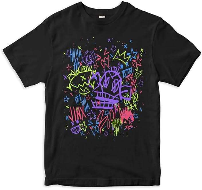 Arcane Graffiti Powder T-Shirt Small Black - Image 2