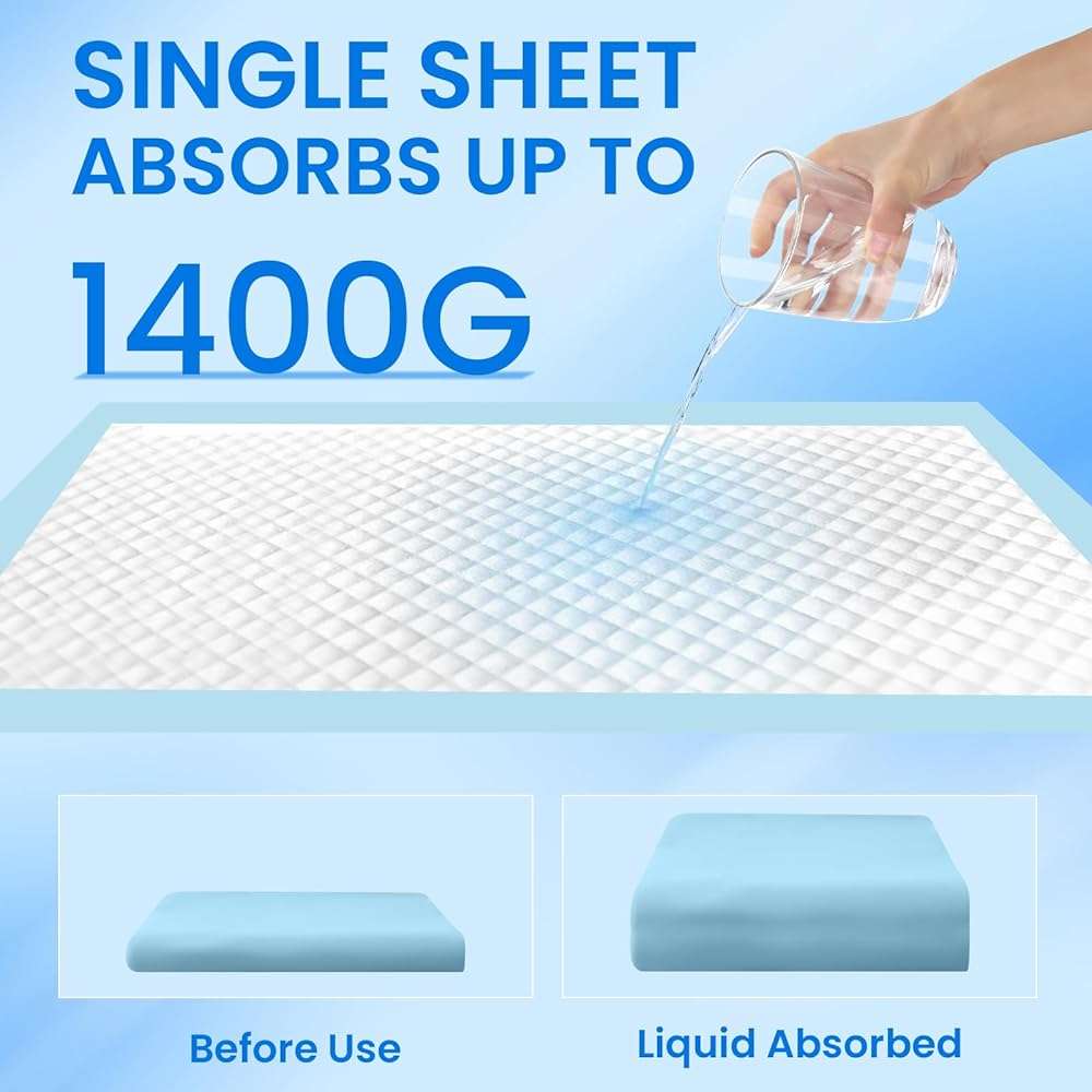 Dog Pee Pads Extra Large, Training Pads 28x30 50 Count, Pee Pad for Dogs, Super Absorbent Leak-Proof Quick Drying Pee Pads - Image 5
