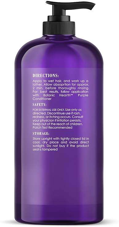 Botanic Hearth Purple Shampoo 16 Fl Oz | For All Shades Of Blonde, Silver & Gray Hair | With Lavender Oil, Vitamin E & Rosemary Oil | Sulfate & Paraben Free - Image 2