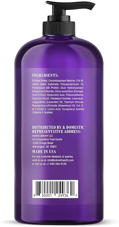 Botanic Hearth Purple Shampoo 16 Fl Oz | For All Shades Of Blonde, Silver & Gray Hair | With Lavender Oil, Vitamin E & Rosemary Oil | Sulfate & Paraben Free - Image 4