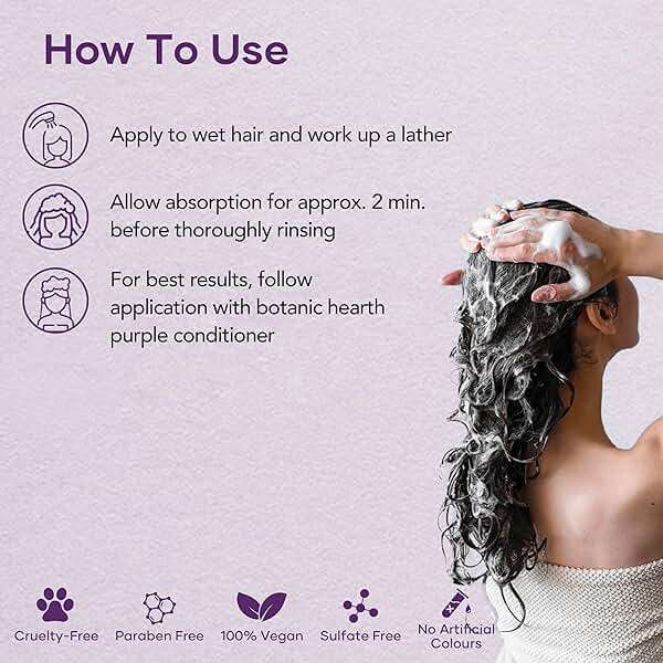 Botanic Hearth Purple Shampoo 16 Fl Oz | For All Shades Of Blonde, Silver & Gray Hair | With Lavender Oil, Vitamin E & Rosemary Oil | Sulfate & Paraben Free - Image 6