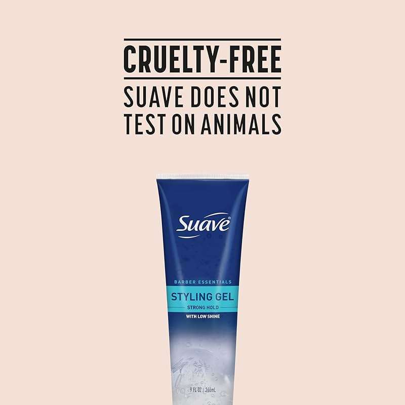 Suave Barber Essentials Styling Gel for Men, Strong Hold and Low Shine, No Flakes, Barber-Quality Results, 9 oz - Image 7