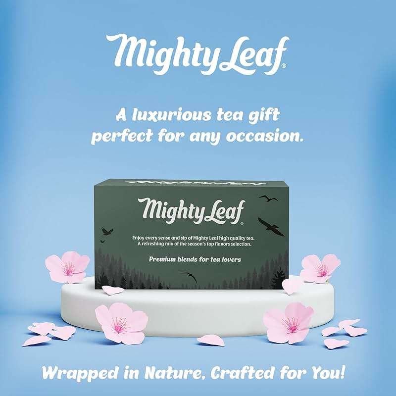 Mighty Leaf Organic Tea Sampler – 40 Count Silken Tea Bags – 8 Assorted Flavors: Tropical Green, Chamomile Citrus, Earl Grey, Vanilla Bean, White Orchard, Breakfast, Spring Jasmine, African Nectar – Premium Tea Gift Box - Image 6