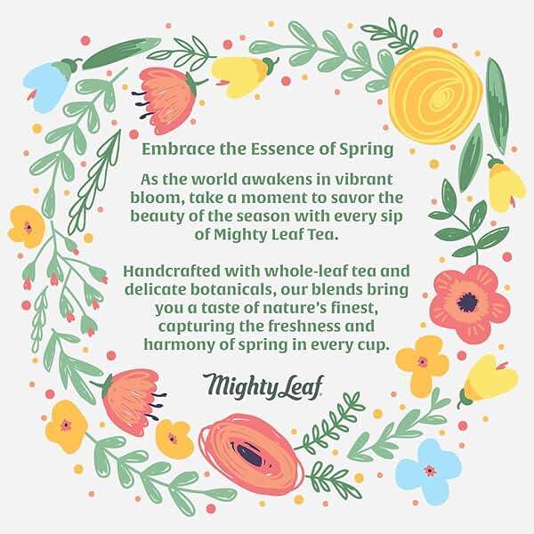 Mighty Leaf Organic Tea Sampler – 40 Count Silken Tea Bags – 8 Assorted Flavors: Tropical Green, Chamomile Citrus, Earl Grey, Vanilla Bean, White Orchard, Breakfast, Spring Jasmine, African Nectar – Premium Tea Gift Box - Image 8