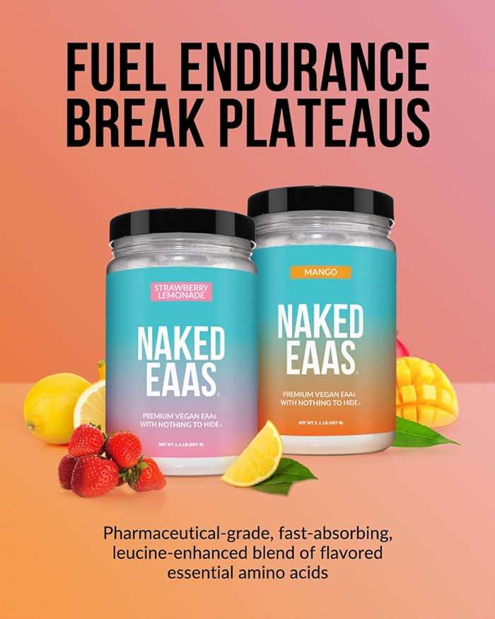 NAKED Strawberry Lemonade EAAs Amino Acids Powder, Vegan Essential Amino Acids, Instantized All Natural EAA Powder Supplement, 1.1LB - 26 Servings - Image 4