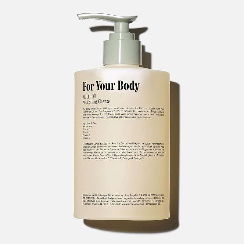 Nécessaire The Body Wash Eucalyptus — Multi-Oil Shower Gel Body Wash for Women + Men. Non-Comedogenic + Hypoallergenic for Sensitive Skin with Niacinamide. 500ml/16.9 fl oz - Image 2