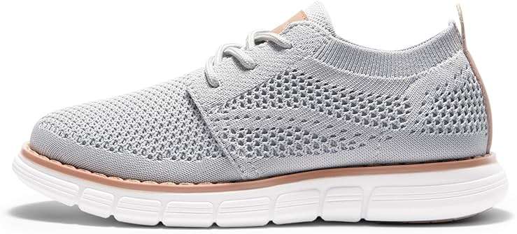 Bruno Marc Boy's Mesh Sneakers Oxfords Casual Dress Lace-Up Lightweight Walking Shoes - Image 2