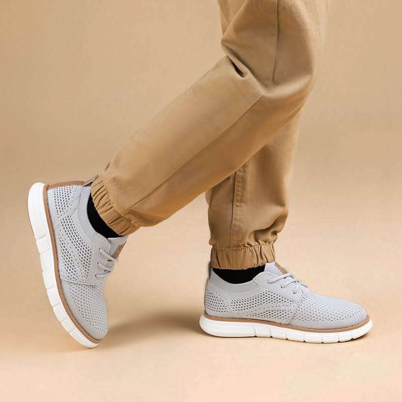 Bruno Marc Boy's Mesh Sneakers Oxfords Casual Dress Lace-Up Lightweight Walking Shoes - Image 6