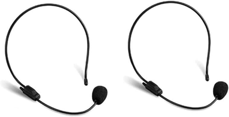 HUACAM 2-Pack Fake Headset Headphones with Microphone Prop ，Suitable for Costume Parties, Role Play & Dress-Up Black - Image 2