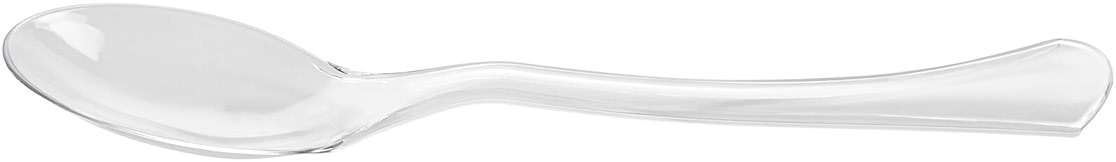 Restaurantware-Cater Tek 9.8 Inch Catering Spoons, 10 Disposable Serving Utensils - Comfortable Handle, Serve Hot And Cold Food, Clear Plastic Serving Spoons, For Parties, Buffets, Catering Events - Image 12