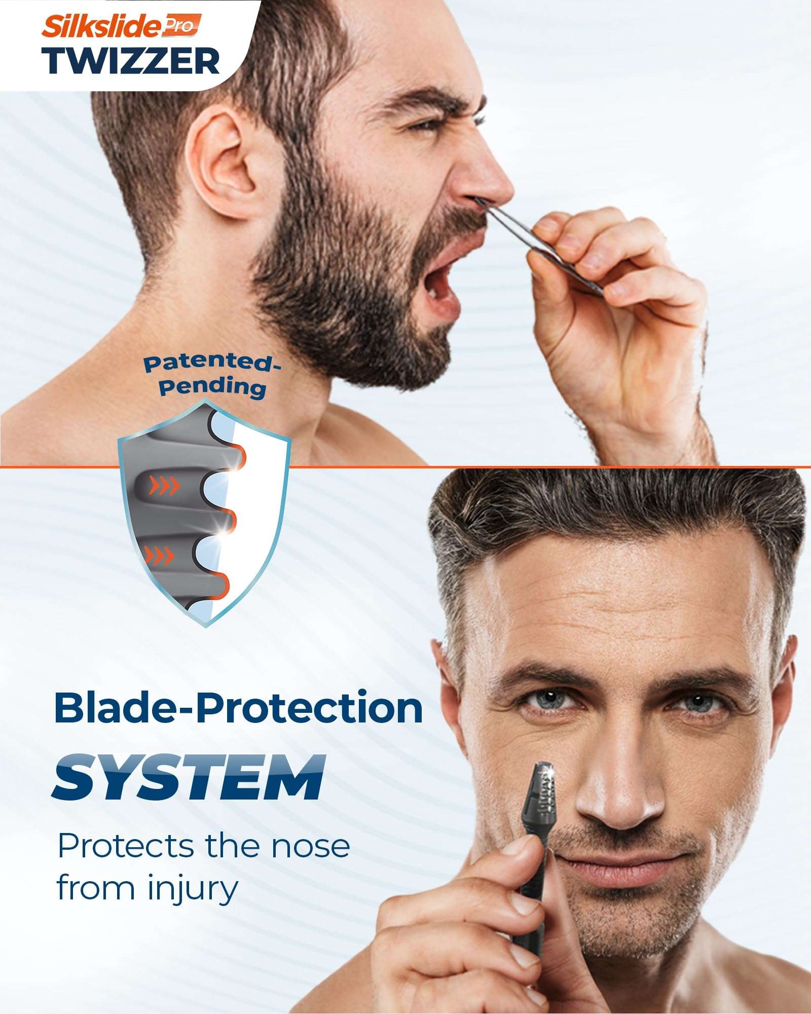 Silkslide TWIZZER, Nose Hair and Ear Hair Trimmer for Men and Women, Twist and Trim Nasal Hair Removal, German Blades, Patented Design, No Electricty or Batteries - Image 5