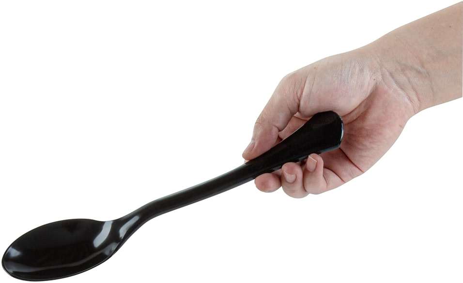 Restaurantware-Cater Tek 9.8 Inch Catering Spoons, 10 Disposable Serving Utensils - Comfortable Handle, Serve Hot And Cold Food, Black Plastic Serving Spoons, For Parties, Buffets, Catering Events - Image 11