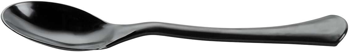 Restaurantware-Cater Tek 9.8 Inch Catering Spoons, 10 Disposable Serving Utensils - Comfortable Handle, Serve Hot And Cold Food, Black Plastic Serving Spoons, For Parties, Buffets, Catering Events - Image 12
