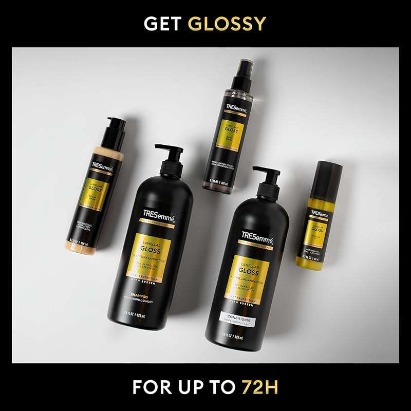 TRESemmé - Shampoo Lamellar Gloss 3 Pk Regimen Collection Pack For Brilliant Gloss & Sleek Finish Ultimate Shine 28Oz(2)and 6.1Oz - Image 3