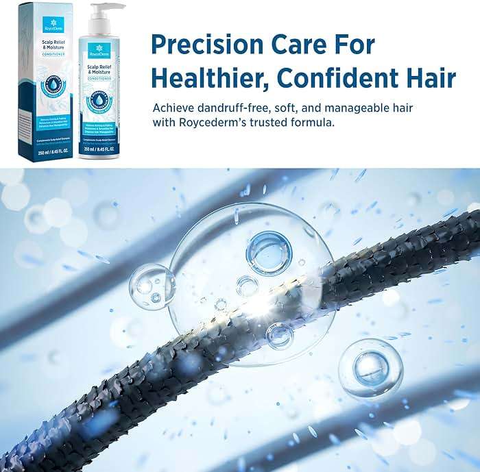 Roycederm Scalp Relief & Moisture Conditioner: Hydrating & Nourishing Formula with Jojoba Oil, Aloe Vera & Camellia Oil, Soothes Dry, Itchy Scalp - Image 6