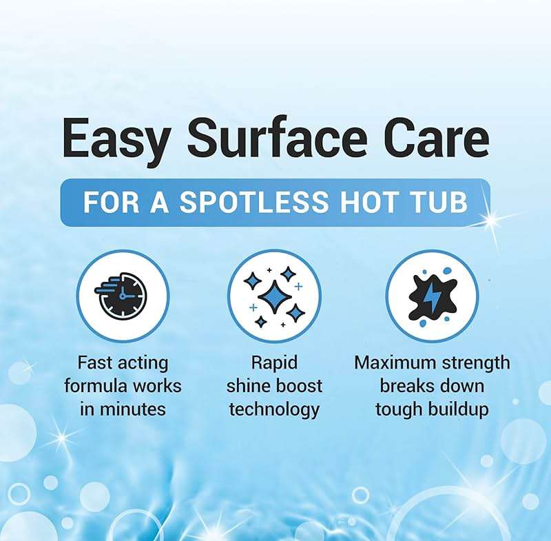 Bio Ouster Hot Tub Surface Cleaner - Hot Tub Cleaner for Inside Surface & Shell - For Standard and Inflatable Spas - Removes Dirt and Grime for a Sparkling Shine - Made in USA (16oz) - Image 7