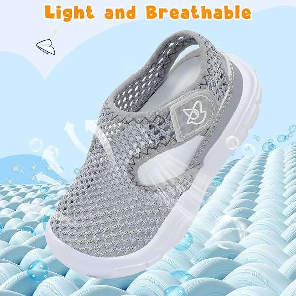 LeIsfIt Toddler Sandals Boys Girls Wide Sandals Kids Water Sandal Shoes Lightweight Barefoot Summer Shoes for Indoor Outdoor - Image 6