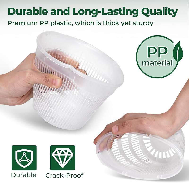 T4U Orchid Pot, 6 Pack 6.3 Inch Orchid Pots with Holes and Saucers, Clear Orchid Pots for Repotting, Plastic Flower Plant Pot for Indoor Outdoor Plants, Slotted Orchids Planter for Root Health - Image 5