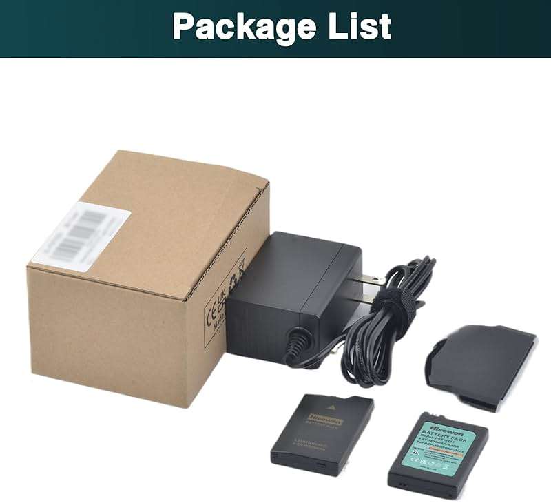 Hisewen PSP 1000 Battery 2 Pack and Fast Charger for Sony PSP 1000 PSP-110 (1001, 1002, 1003, 1004, 1005, 1006, 1007, 1008, 1010), PSP Fat - Image 7