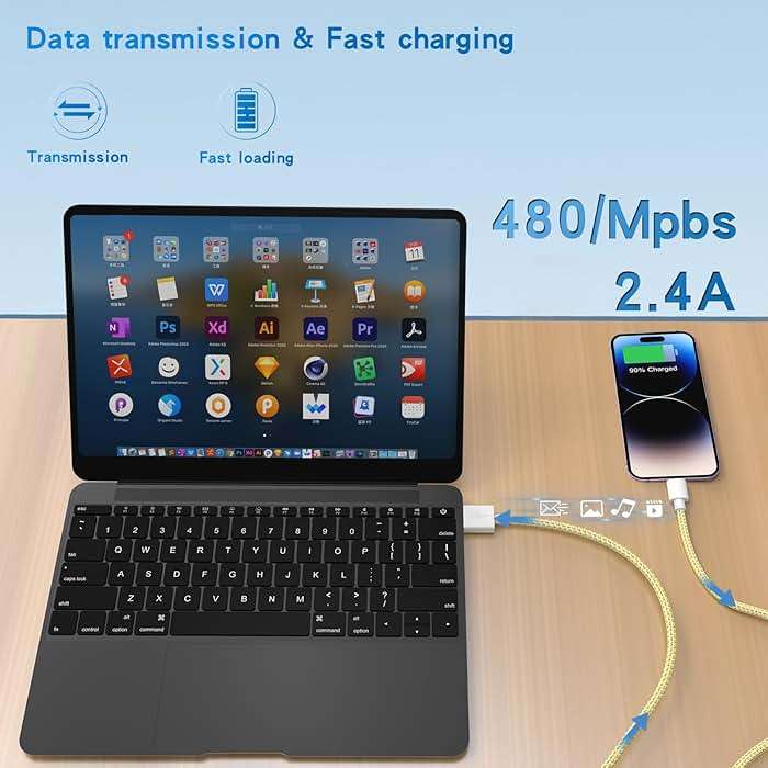 iPhone Charger Cord, [Apple MFi Certified] Lightning Cable, 6Pack (3/3/6/6/6/10 FT) Nylon Braided USB Charging Cable for iPhone 14/13/12/11 Pro Max/XS MAX/XR/XS/X/8/7/6s Plus, iPad - Image 2