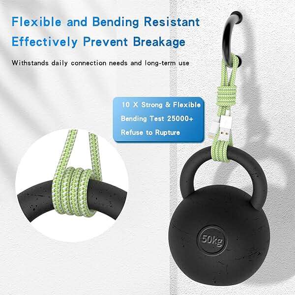 iPhone Charger Cord, [Apple MFi Certified] Lightning Cable, 6Pack (3/3/6/6/6/10 FT) Nylon Braided USB Charging Cable for iPhone 14/13/12/11 Pro Max/XS MAX/XR/XS/X/8/7/6s Plus, iPad - Image 4