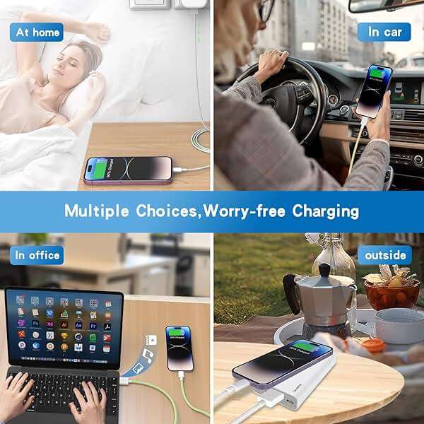 iPhone Charger Cord, [Apple MFi Certified] Lightning Cable, 6Pack (3/3/6/6/6/10 FT) Nylon Braided USB Charging Cable for iPhone 14/13/12/11 Pro Max/XS MAX/XR/XS/X/8/7/6s Plus, iPad - Image 7