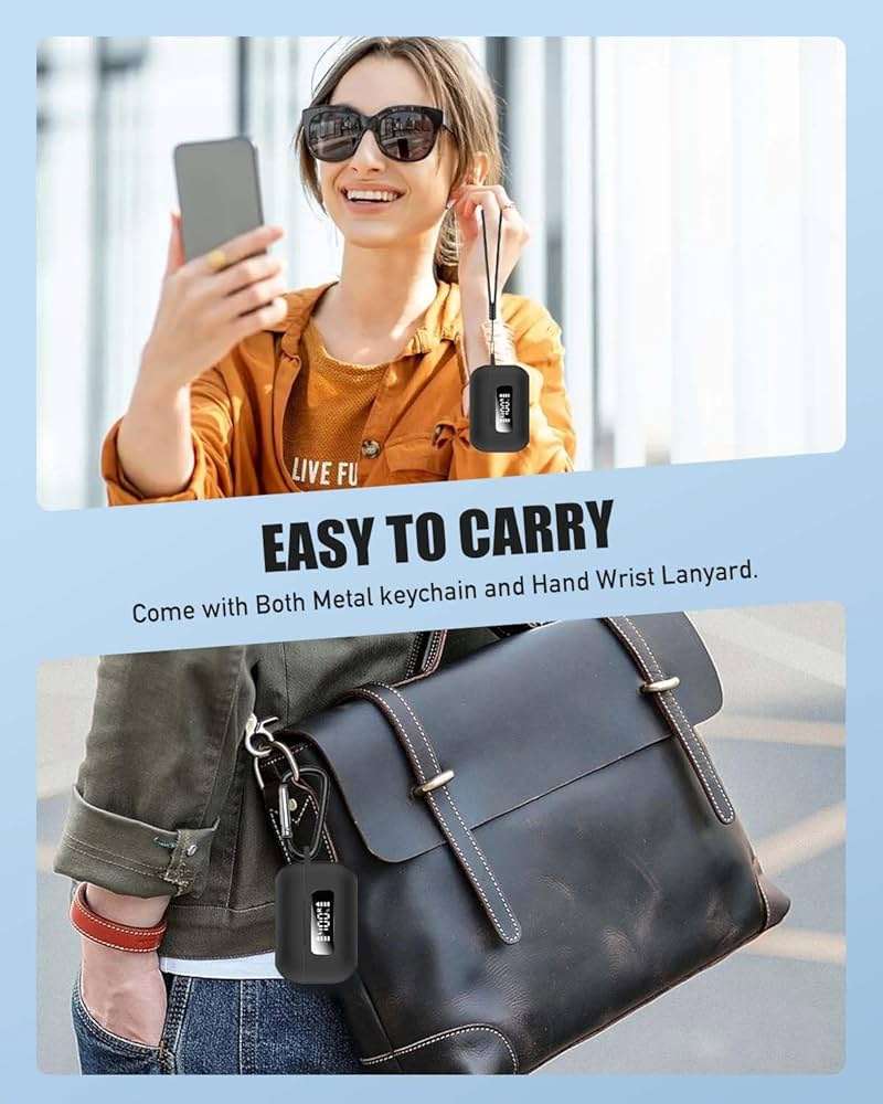 for TOZO NC9 2024 Case Cover, Full Protective Silicone Skin Cover for TOZO NC9 2024 Released,with Keychain & Lanyard and Cleaner Kit, Front LED Visible, Black - Image 5