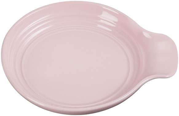 Le Creuset Stoneware Signature Round Spoon Rest 6", Chiffon Pink - Image 1