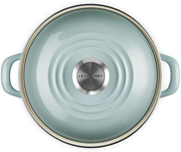 Le Creuset Enamel on Steel Traditional Petite Stockpot, 3.8qt., Sea Salt - Image 3
