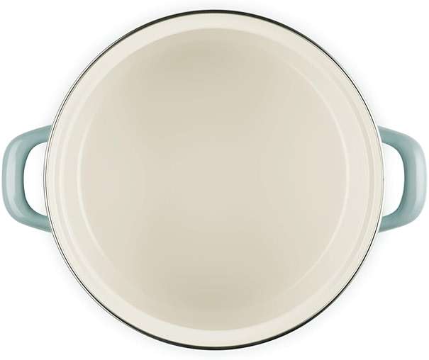 Le Creuset Enamel on Steel Traditional Petite Stockpot, 3.8qt., Sea Salt - Image 4
