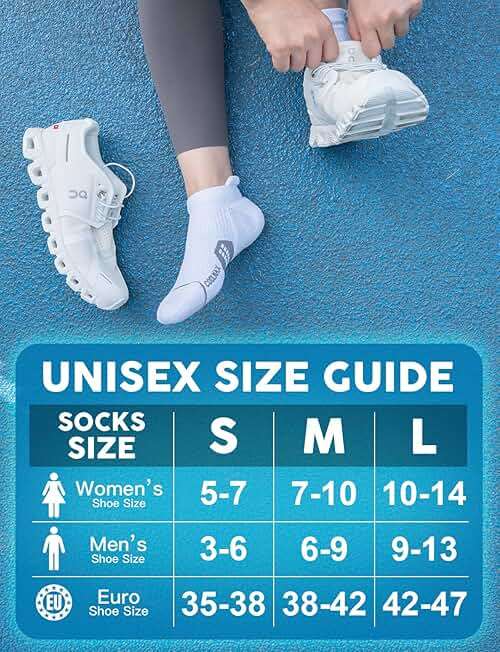 Juclise Coolmax Bamboo Viscose Compression Running No Show Athletic Socks, Anti Blister Moisture Wicking - Image 6