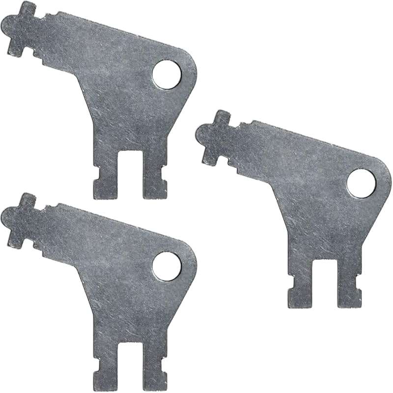 Paper Towel Dispenser Key for Georgia Pacific Commercial Machines - Also Fits GP Toilet Paper and Soap Dispensers, 3-pk - Image 1